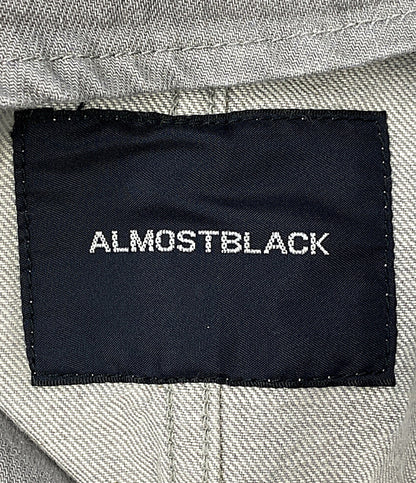 美品 ALMOSTBLACK オールモストブラック レイヤードデニムコート グレー 22AW 22AW-C002 メンズ SIZE 3/1