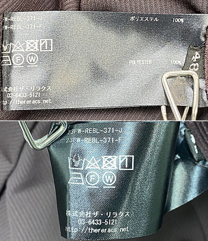 美品 THE RERACS ジャケット コーデュロイシャツジャケット ボルドー 23FW-REBL-371 メンズ SIZE 48 ザ・リラクス