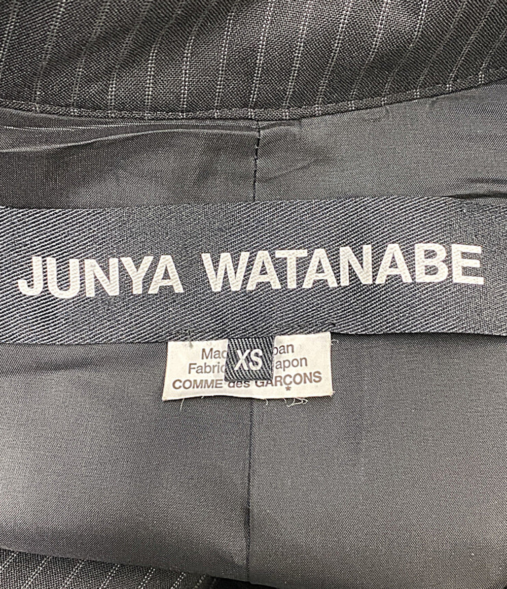 JUNYA WATANABE トレンチコート ストライプブラック JI-C005 レディース SIZE XS ジュンヤワタナベ