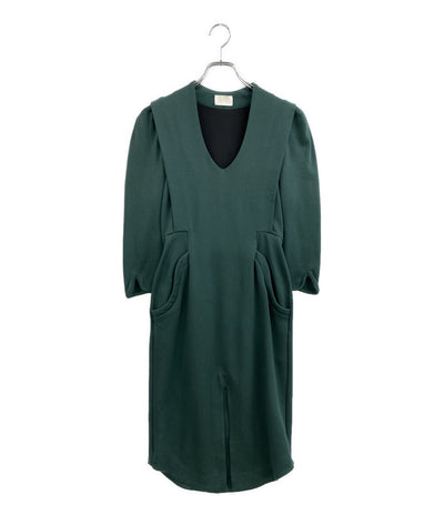 mame マメ 長袖ワンピース グリーン MM14AW-JS027 レディース SIZE 2