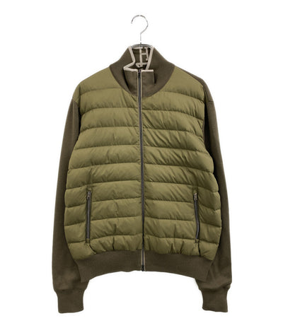 HERNO ニットダウンジャケット カーキ MP000115U 70108 メンズ SIZE 54 ヘルノ