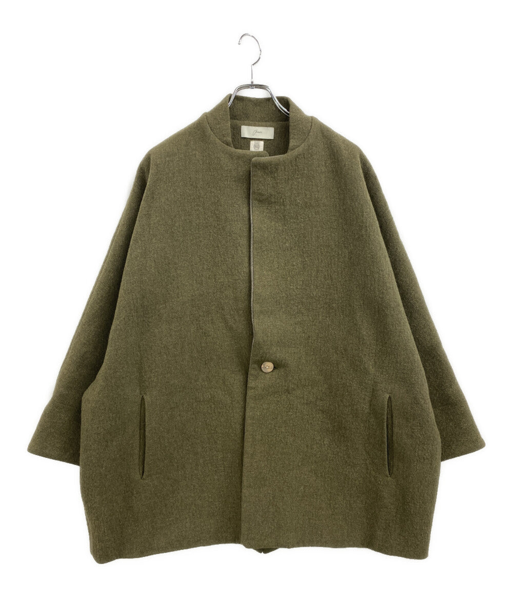 美品 AMACHI アマチ コート カーキグリーン ウール 009B メンズ SIZE 4