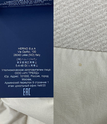 HERNO コート DIAGONAL WOOL AND NUAGE PARKA PI0848D レディース SIZE 38 ヘルノ