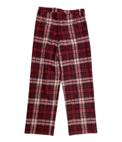 美品 TOMMY HILFIGER パンツ チェック レッド系 メンズ SIZE 50 トミーヒルフィガー