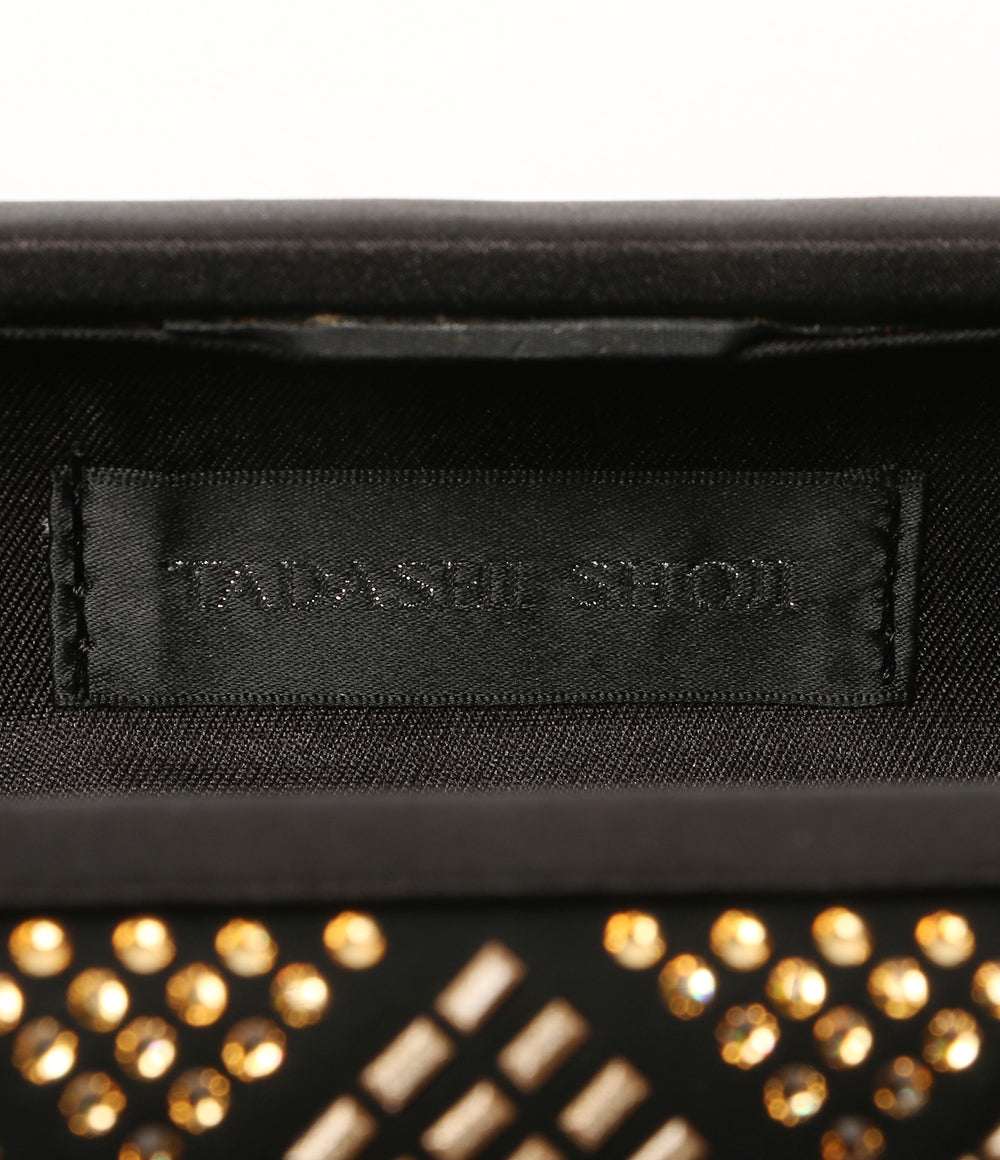 TADASHI SHOJI パーティバッグ サテン ビジュー格子柄 レディース タダシショージ