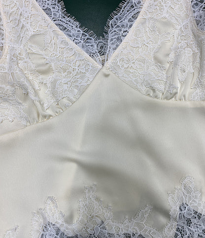 美品 THE TOE ザ・トゥー キャミソール Sneek Lace Top TT26210025 レディース SIZE S
