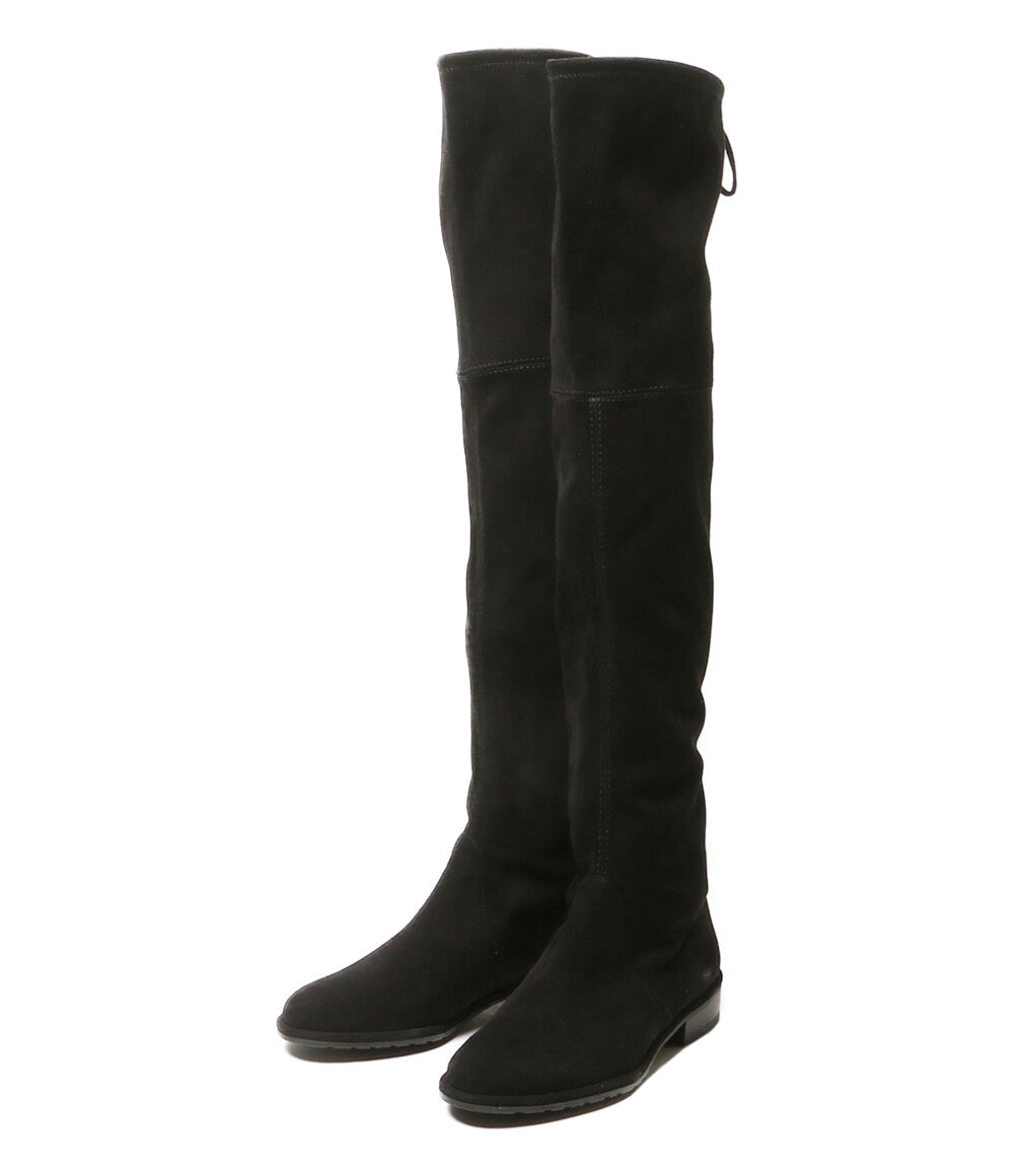 STUART WEITZMAN ブーツ スウェード ブラック YO08060 レディース SIZE 35 スチュアートワイツマン