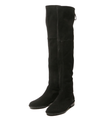 STUART WEITZMAN ブーツ スウェード ブラック YO08060 レディース SIZE 35 スチュアートワイツマン