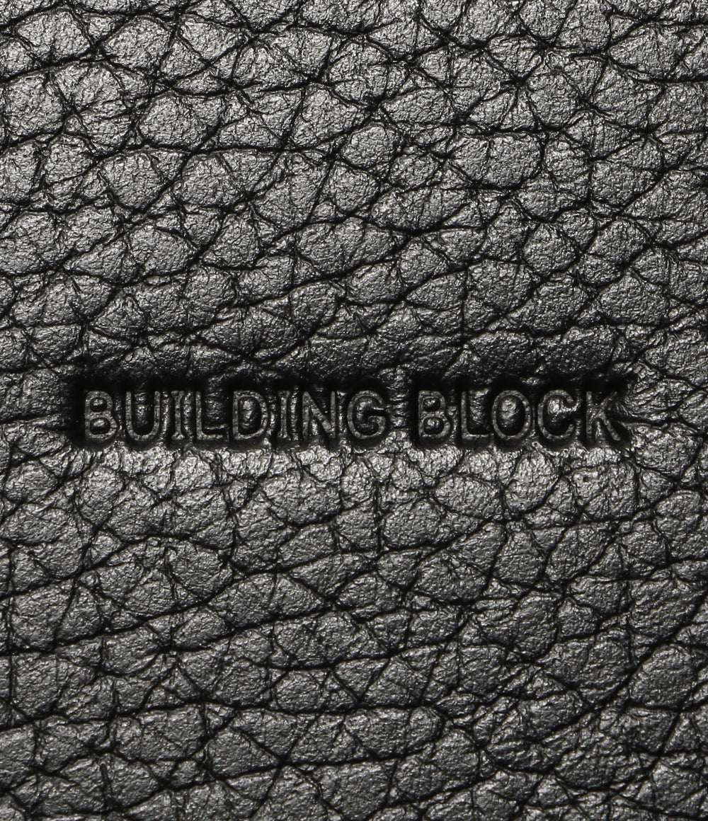 BUILDING BLOCK バケットタイプ ショルダーバッグ シボ ブラック レディース ビルディングブロック