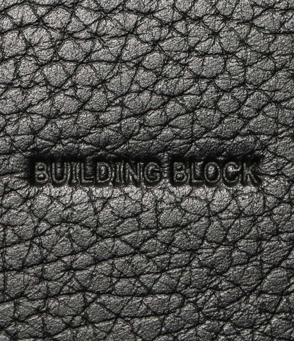 BUILDING BLOCK バケットタイプ ショルダーバッグ シボ ブラック レディース ビルディングブロック