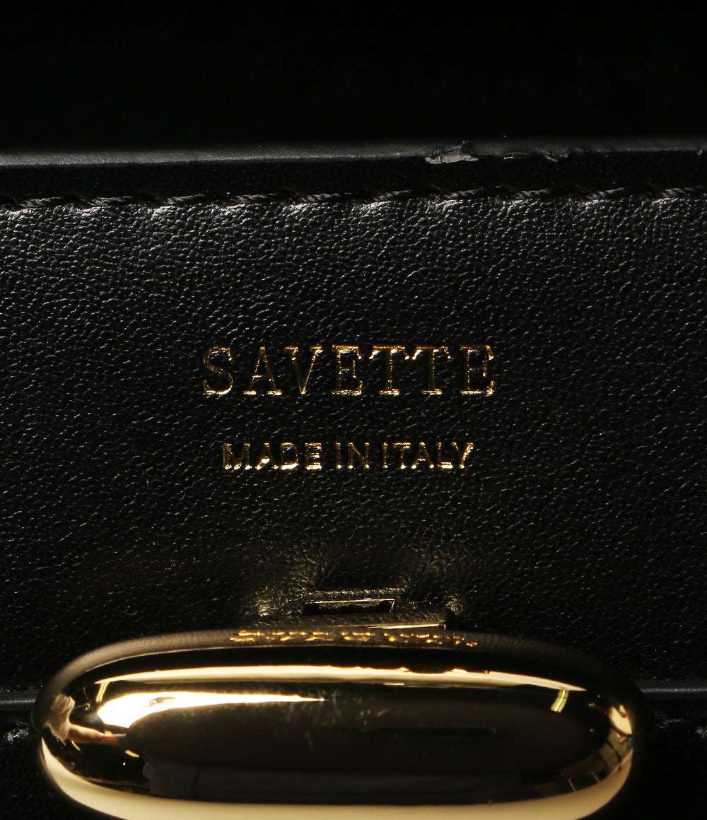 美品 SAVETTE サヴェット ハンドバッグ THE SYMMETRY POCHETTE レディース