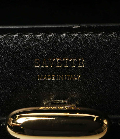 美品 SAVETTE サヴェット ハンドバッグ THE SYMMETRY POCHETTE レディース