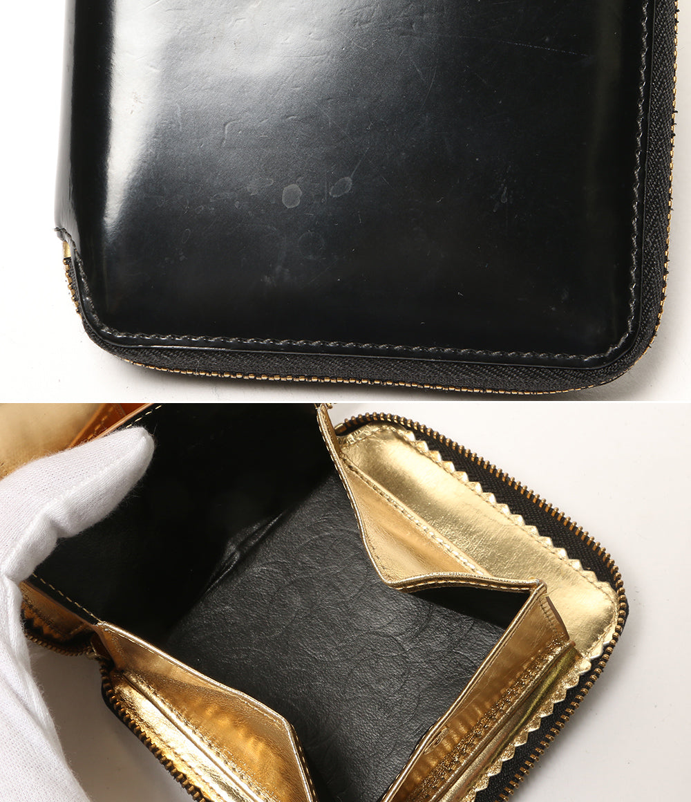 COMME des GARCONS 二つ折り財布 SA2100MI ゴールド レディース コムデギャルソン
