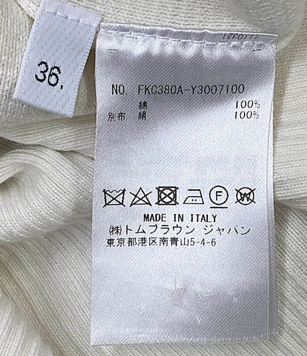 THOM BROWNE カーディガン ホワイト FKC380A-Y3007100 レディース SIZE 36 トムブラウン