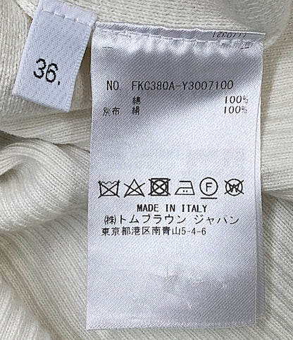 THOM BROWNE カーディガン ホワイト FKC380A-Y3007100 レディース SIZE 36 トムブラウン