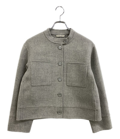 美品 S MAX MARA ジャケット グレー ウール 25290461136 レディース SIZE 36 エスマックスマーラ