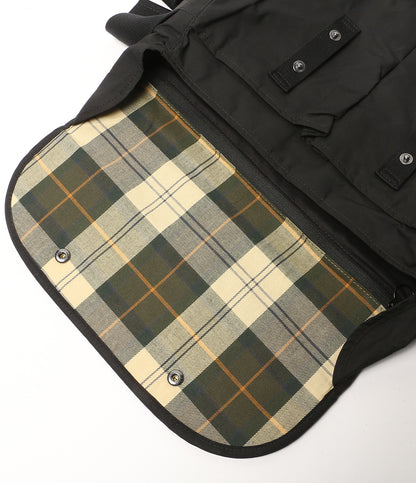 BARBOUR ショルダーバッグ Transport Riever Crossbody Bag BLK メンズ バブアー