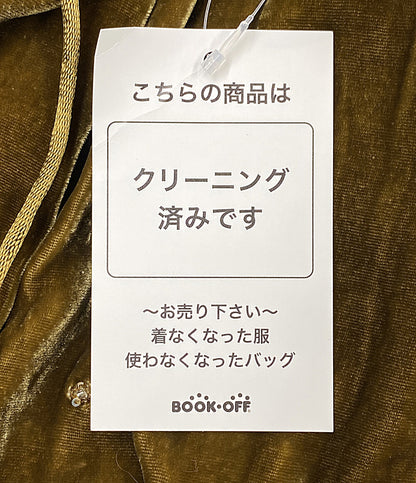 MAISON SPECIAL パンツ Beads Flower Embroidery Velor 26SS 21252465305 レディース SIZE 38 メゾンスペシャル