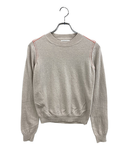 美品 MADISONBLUE ニット カシミヤ サイドライン ベージュ MB184-8015 レディース SIZE - マディソンブルー