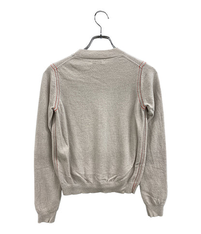 美品 MADISONBLUE ニット カシミヤ サイドライン ベージュ MB184-8015 レディース SIZE - マディソンブルー