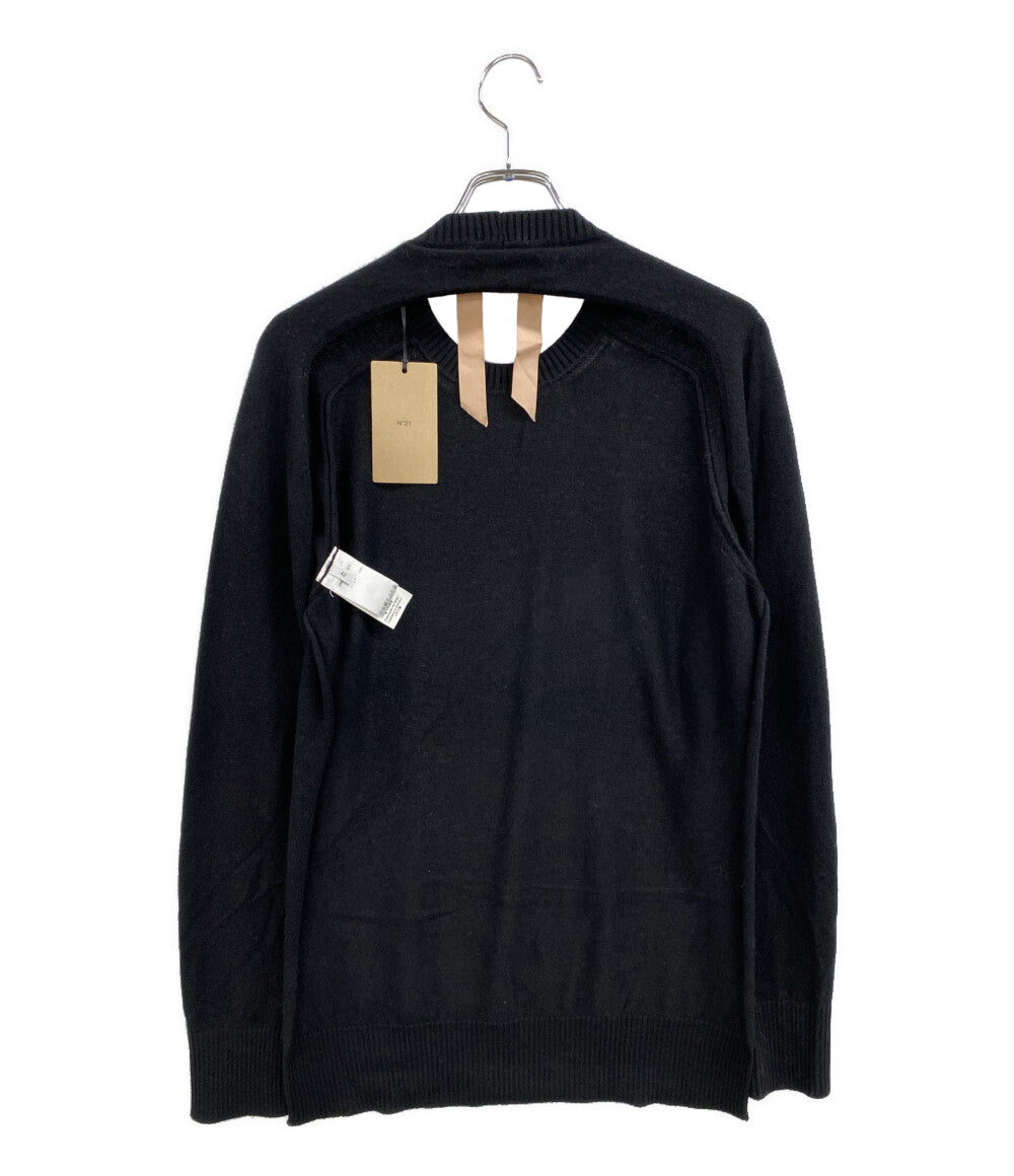 美品 N°21 ニット バックオープンニット カシミヤ100 00000146433670 レディース SIZE 42 ヌメロ ヴェントゥーノ