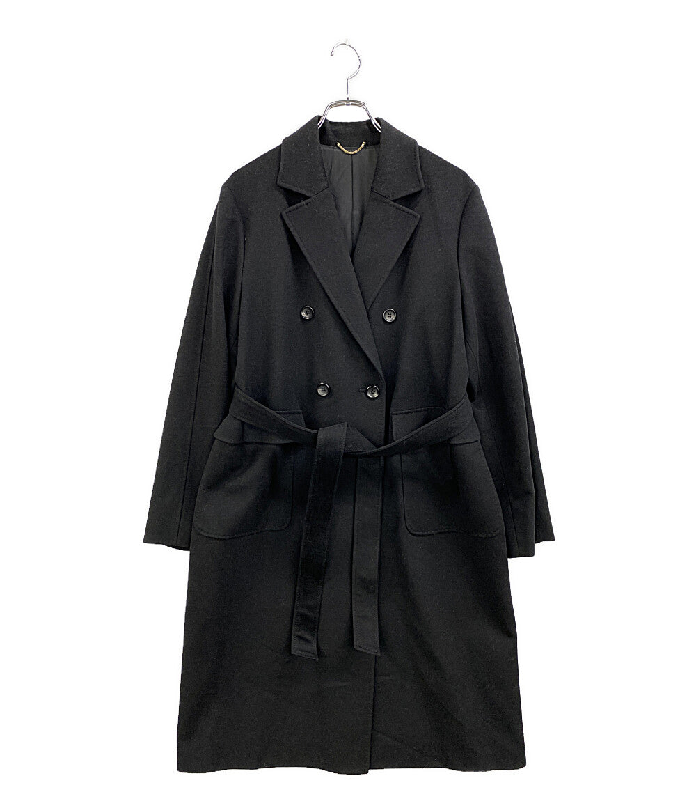 23区 コート Loro Piana ブラック ダブルボタン レディース SIZE 38