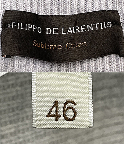 美品 filippo de laurentiis フィリッポ・デ・ローレンティス ニット グレー メンズ SIZE 46
