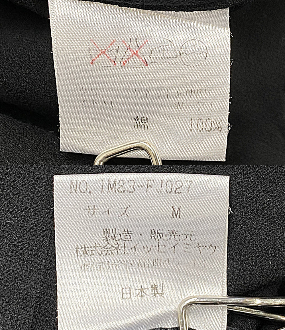 ISSEY MIYAKE 長袖シャツ 変形シャツ ブラック IM83-FJ027 メンズ SIZE M イッセイミヤケ