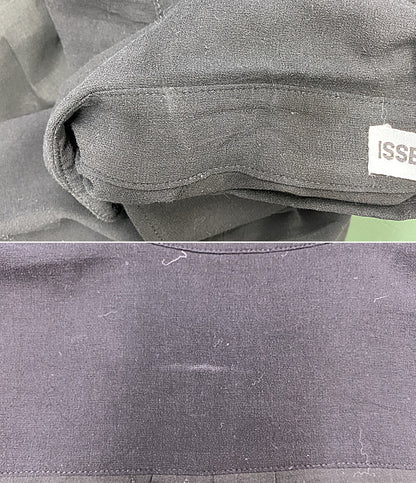 ISSEY MIYAKE 長袖シャツ 変形シャツ ブラック IM83-FJ027 メンズ SIZE M イッセイミヤケ