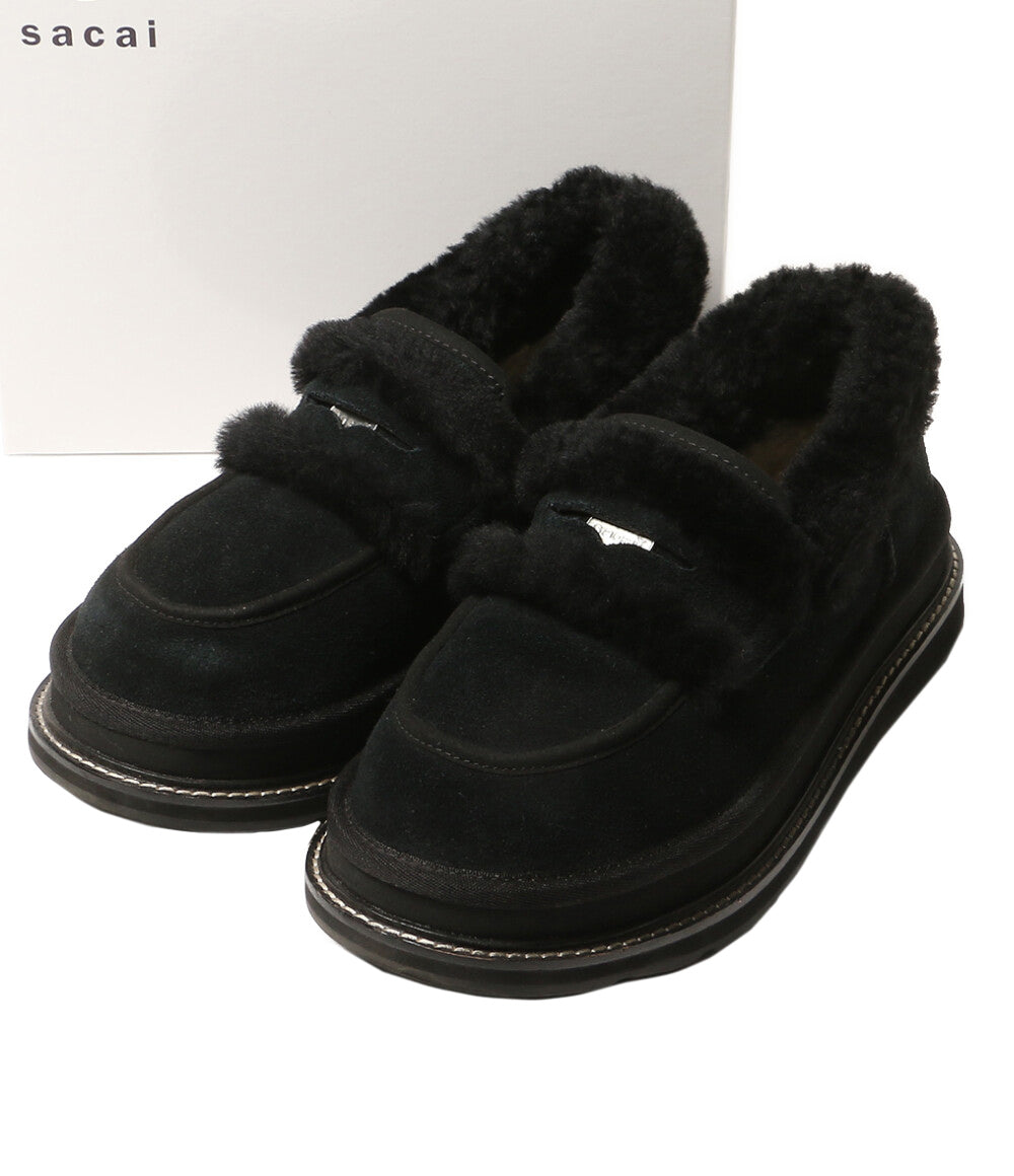 UGG×sacai サカイ ローファー ブラック レディース SIZE 24cm アグ