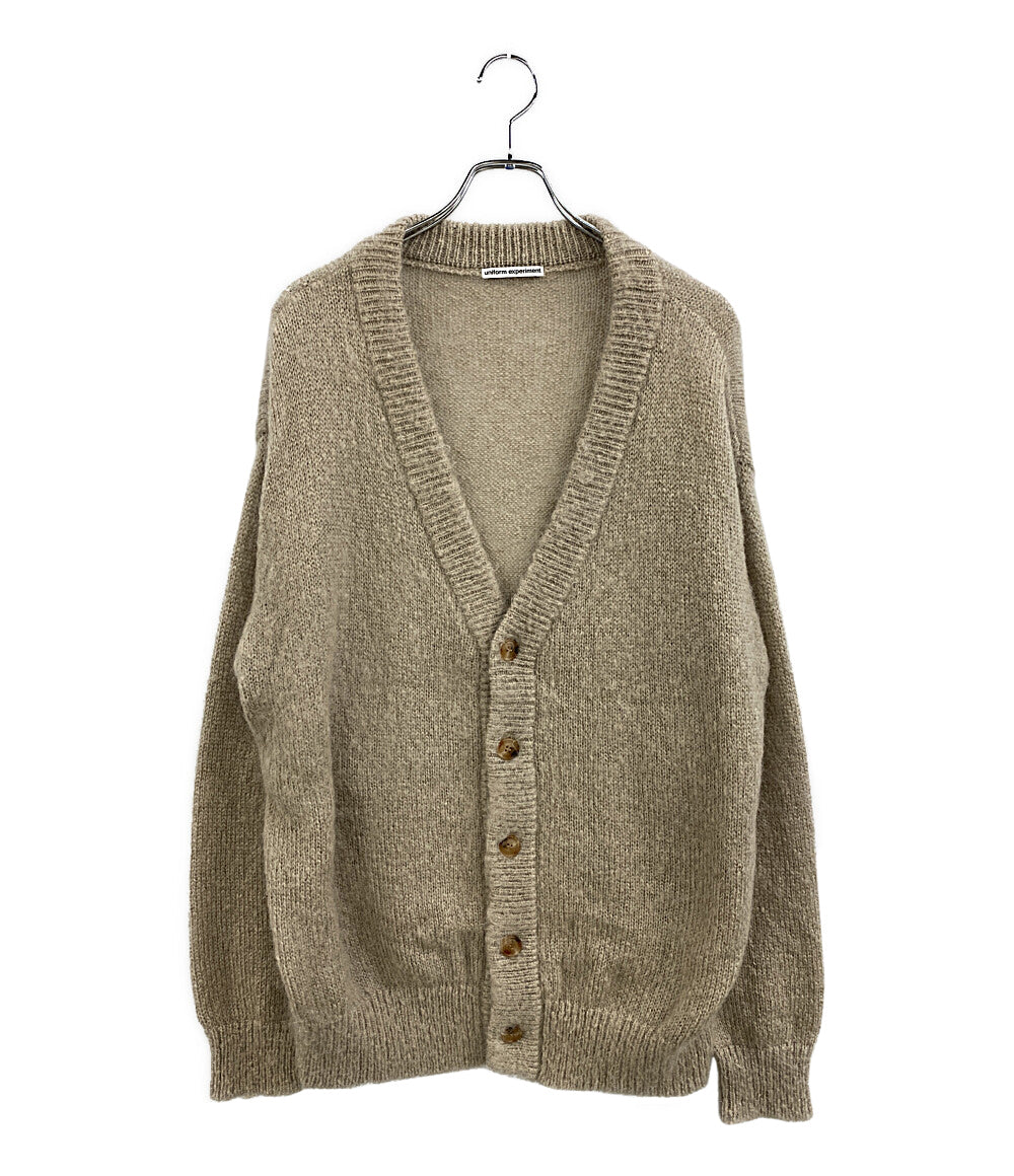 美品 UNIFORM EXPERIMENT カーディガン グレージュ UE-242047 メンズ SIZE 4 ユニフォームエクスペリメント