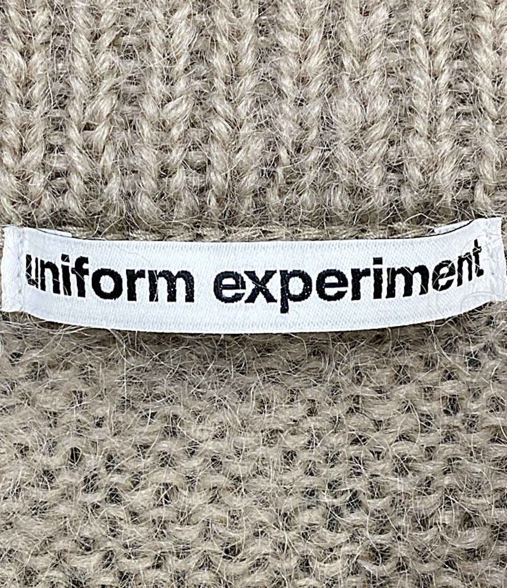 美品 UNIFORM EXPERIMENT カーディガン グレージュ UE-242047 メンズ SIZE 4 ユニフォームエクスペリメント