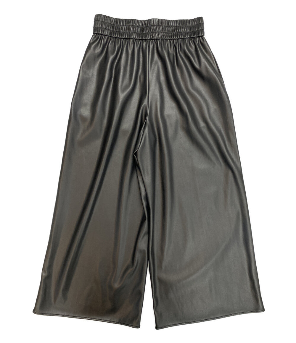 MAX MARA Weekend パンツ レザー ブラック レディース SIZE XS マックスマーラウィークエンド