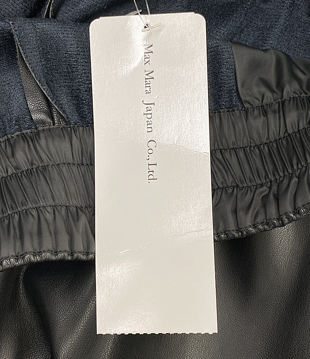 MAX MARA Weekend パンツ レザー ブラック レディース SIZE XS マックスマーラウィークエンド