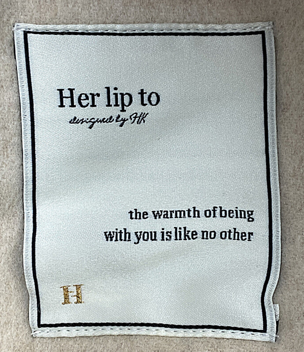 美品 Her lip to トレンチコート ライトベージュ 1224307084 レディース SIZE S ハーリップトゥ
