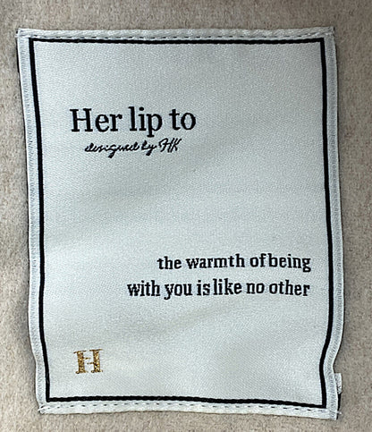 美品 Her lip to トレンチコート ライトベージュ 1224307084 レディース SIZE S ハーリップトゥ