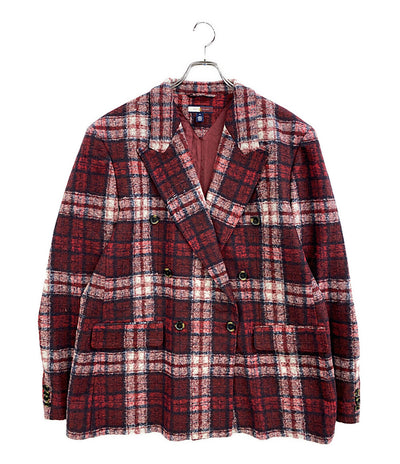 美品 TOMMY HILFIGER ジャケット チェック レッド系 メンズ SIZE XL トミーヒルフィガー