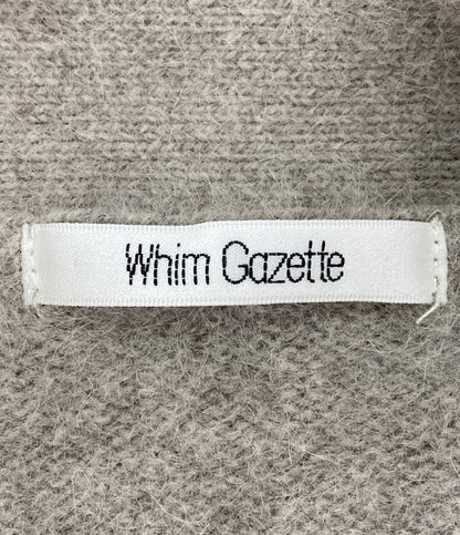 Whim Gazette カーディガン ウール ベージュ レディース SIZE F ウィム ガゼット
