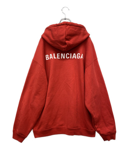 BALENCIAGA プルオーバーパーカー レッド JP57 2020 00257 メンズ SIZE S バレンシアガ