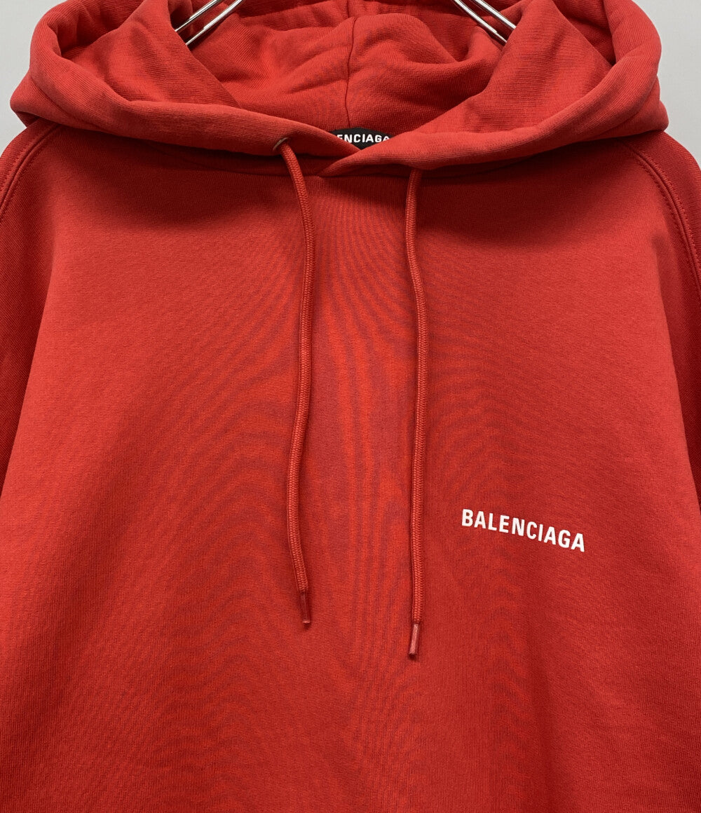 BALENCIAGA プルオーバーパーカー レッド JP57 2020 00257 メンズ SIZE S バレンシアガ