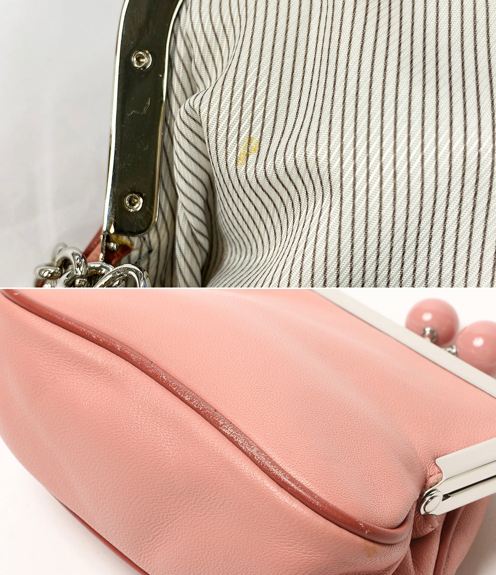 Weekend Max Mara パスティチーノ がま口ショルダーバッグ ピンク レディース ウィークエンド マックスマーラ