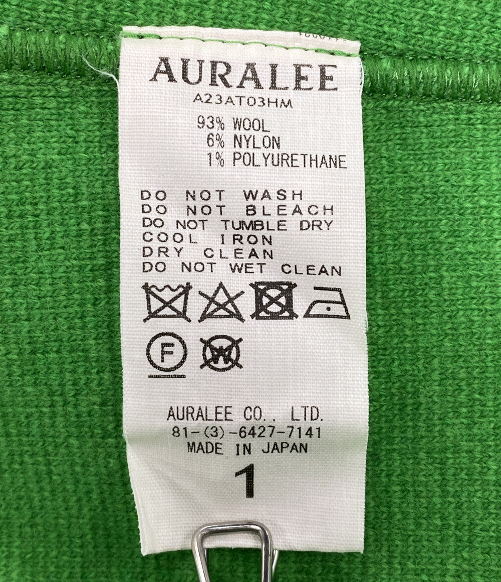 美品 AURALEE ニット ハーフジップ A23AT03HM レディース SIZE 1 オーラリー