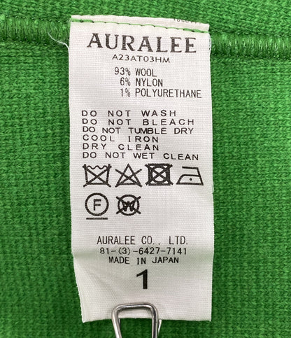 美品 AURALEE ニット ハーフジップ A23AT03HM レディース SIZE 1 オーラリー