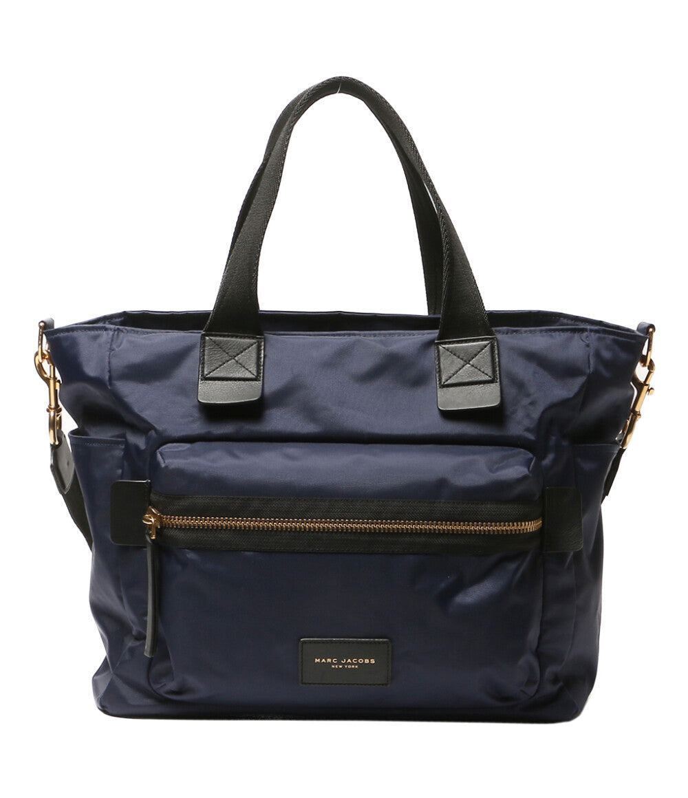 MARC JACOBS トートバッグ マザーズバッグ ナイロン ネイビー レディース マークジェイコブス