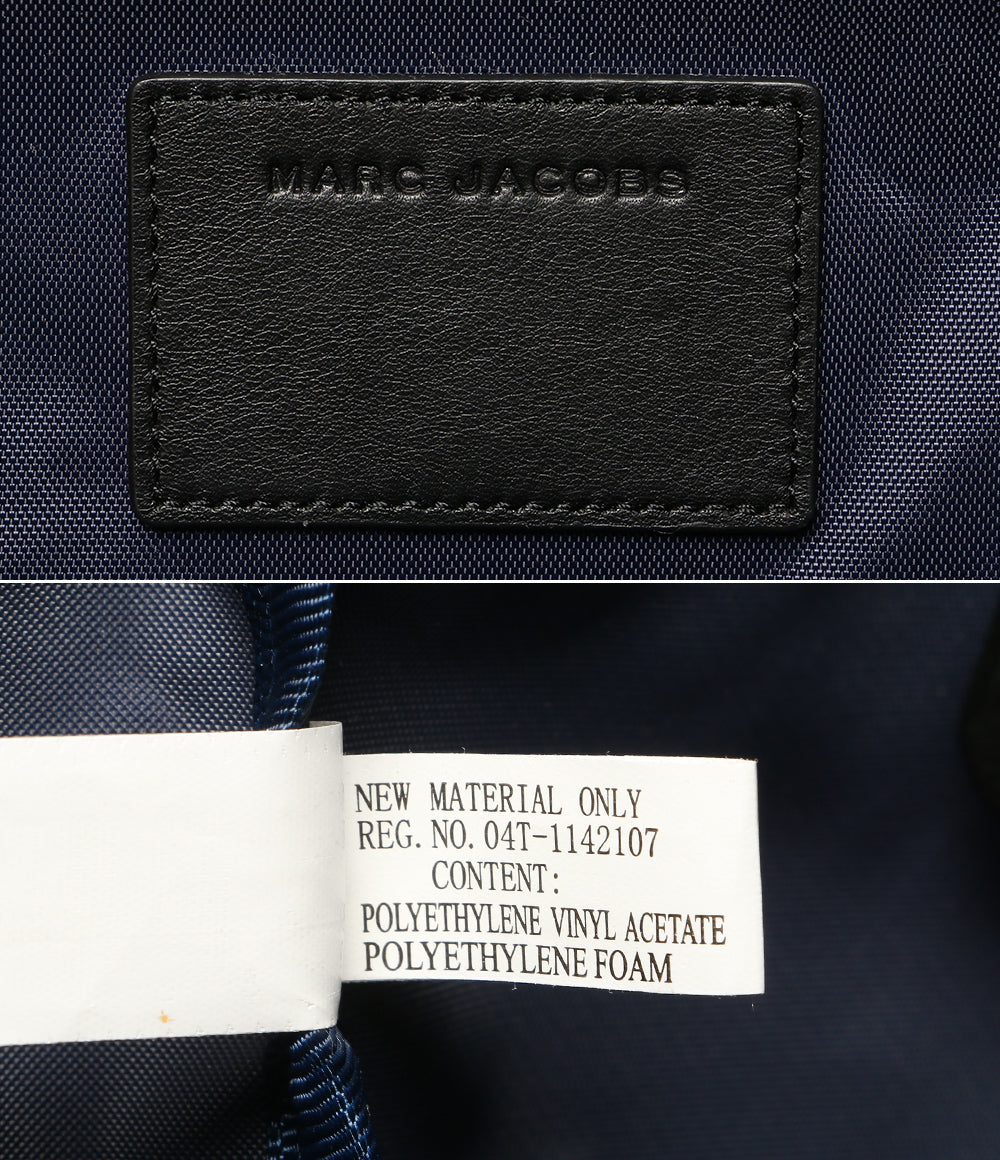 MARC JACOBS トートバッグ マザーズバッグ ナイロン ネイビー レディース マークジェイコブス