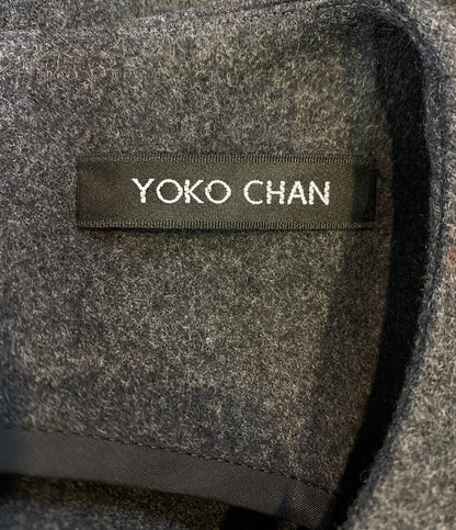YOKO CHAN ヨーコチャン ノースリーブ ワンピース グレー ウール YCD 314120 レディース SIZE 38