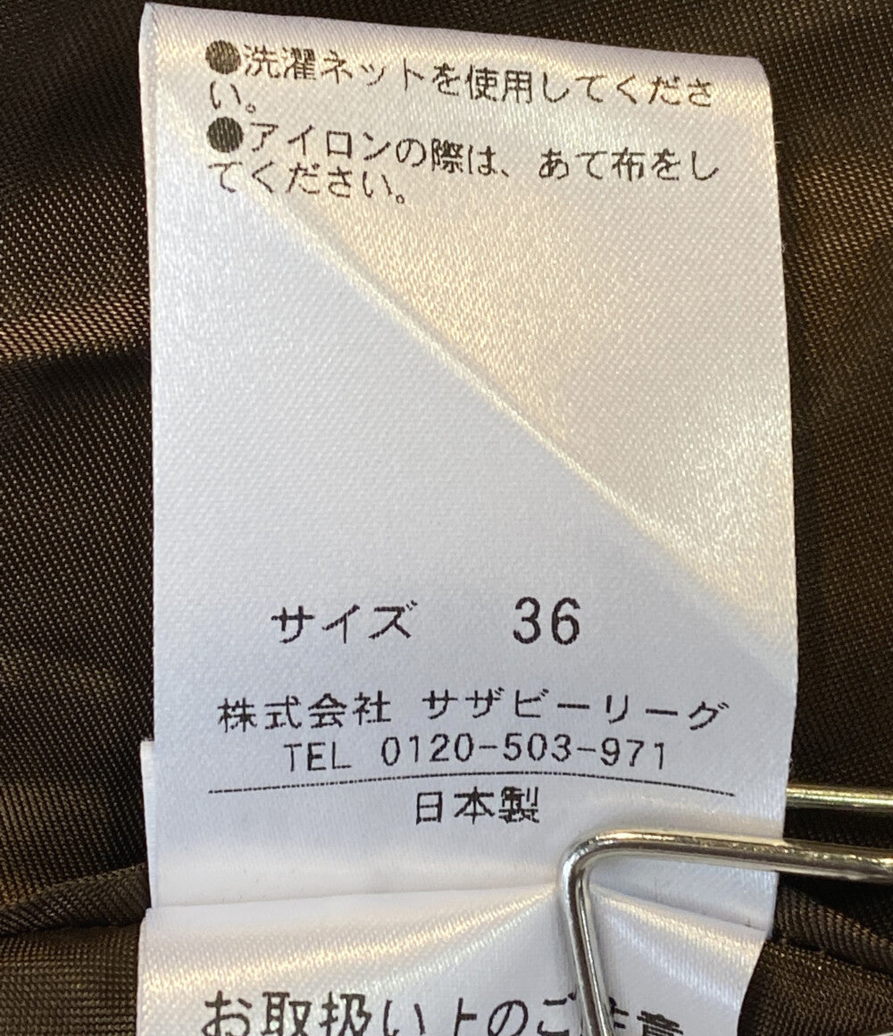 コラム ショールカラーコート ヘリンボーン      レディース SIZE 36  COLUMN