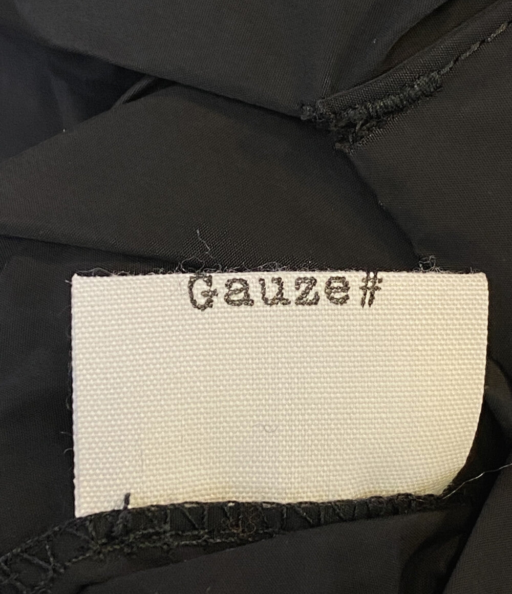 ガーゼ コート リバーシブルコート ブラック グレー      レディース SIZE F  Gauze♯