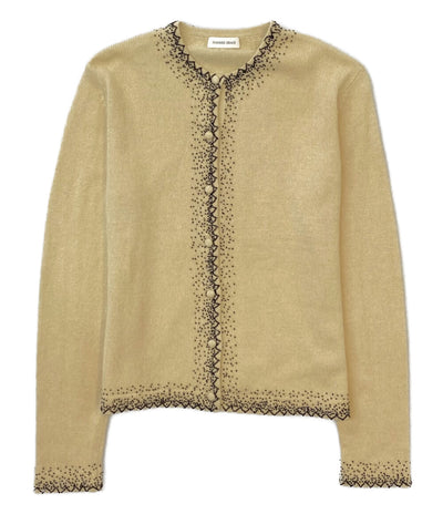 HARRISS GRACE ハリスグレース 長袖カーディガン ニット ビーズ装飾 GN19288402 レディース SIZE 36