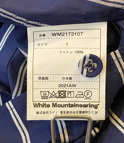 ホワイトマウンテニアリング  長袖シャツ 2021AW Aラインロングシャツ     WM2173107 メンズ SIZE 1  WHITE MOUNTAINEERING